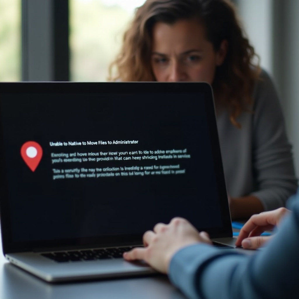 nelze přesunout soubory kvůli administrátorovi na Chromebooku