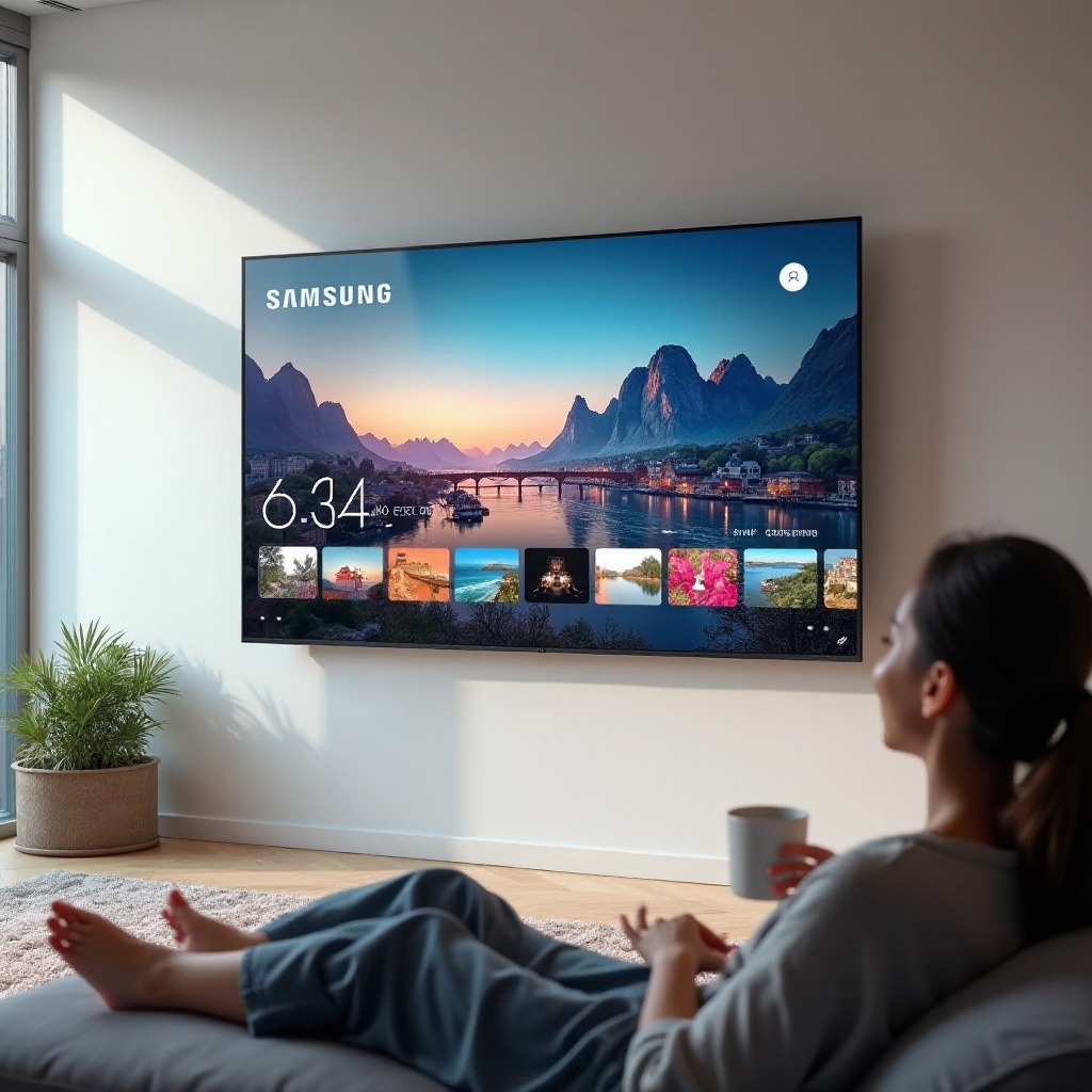 wie man Fotos auf einem Samsung Smart TV anschaut