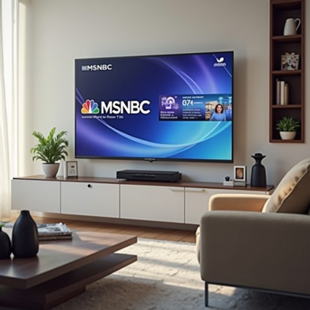 come guardare MSNBC su smart TV