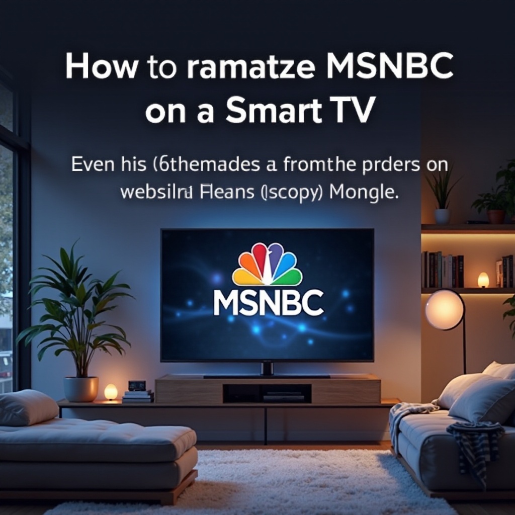 jak sledovat MSNBC na chytré televizi