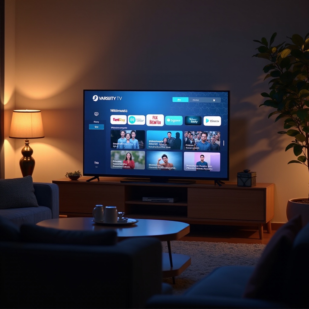 jak sledovat Varsity TV na chytré televizi