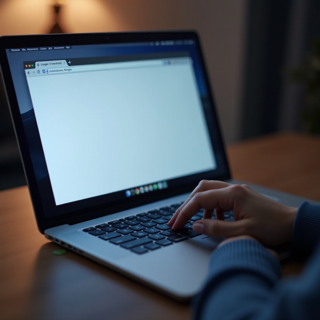 Курсор је стално укључен на Chrome MacBook-у.