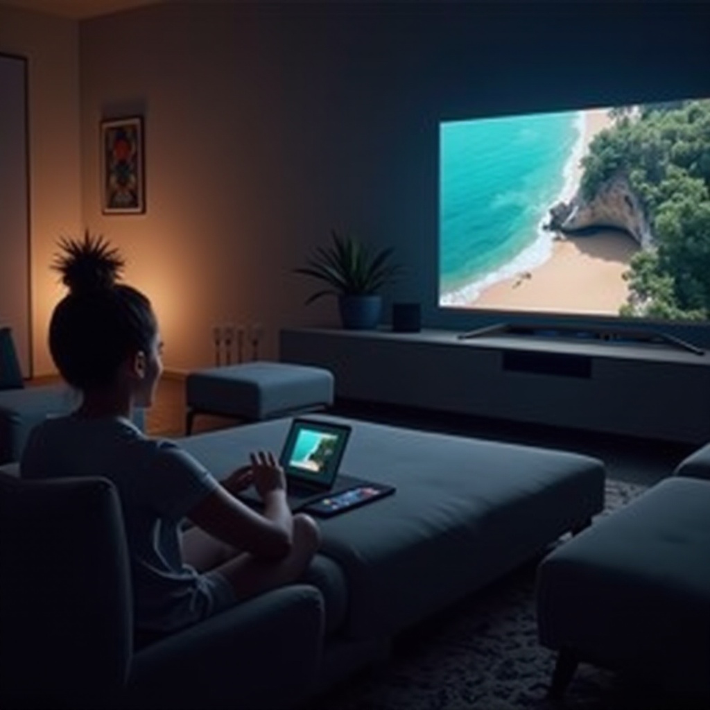 jak sledovat notebook na Samsung Smart TV