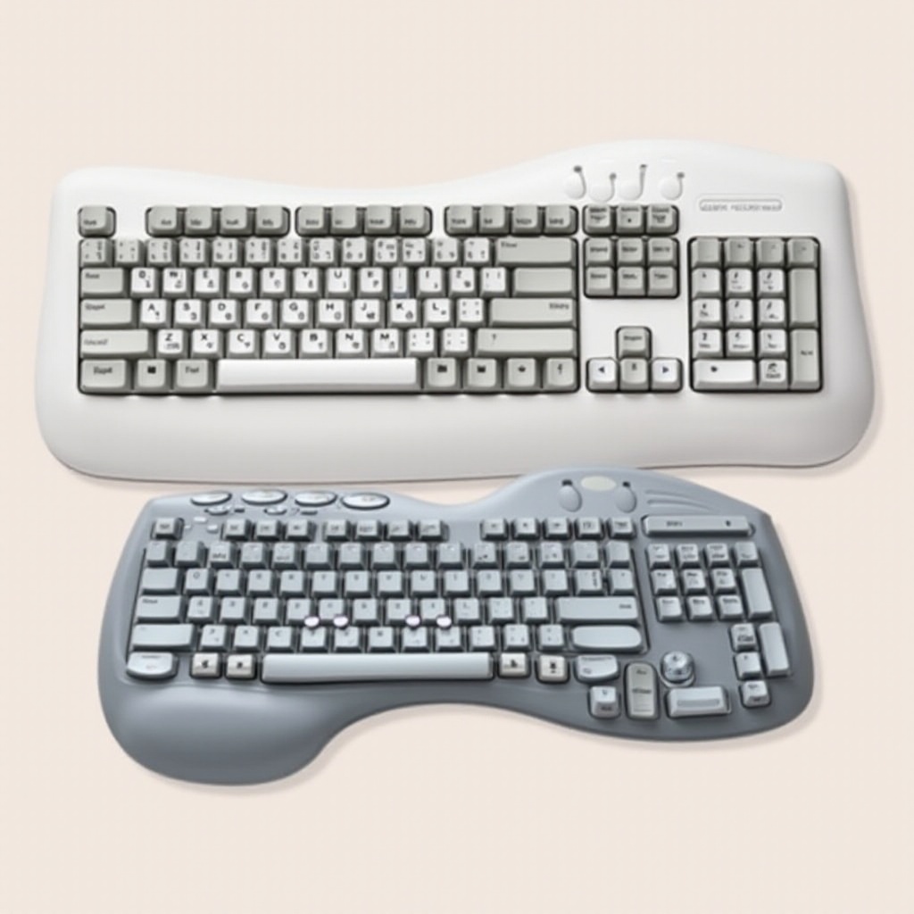 tastiera ergonomica conveniente