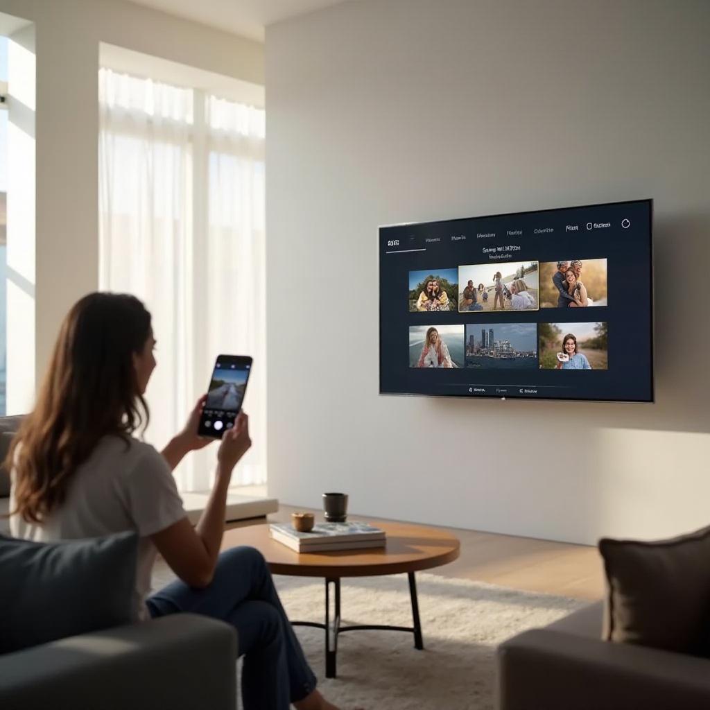 jak sledovat fotografie na televizi Samsung Smart