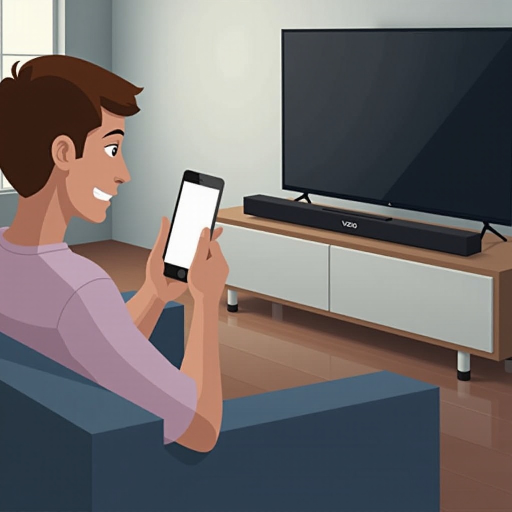 abbinamento del subwoofer Vizio al telefono