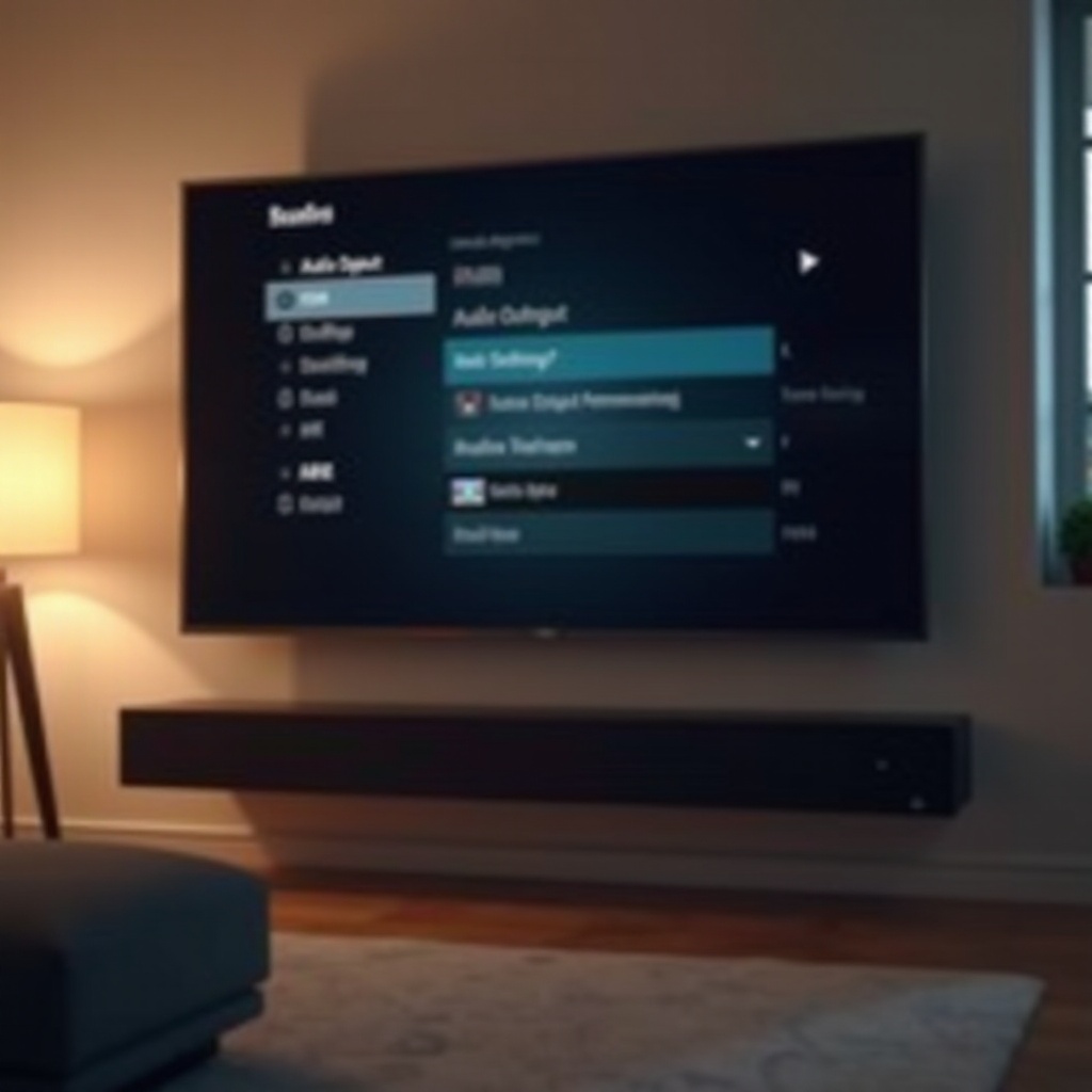 impostazioni di uscita audio TCL