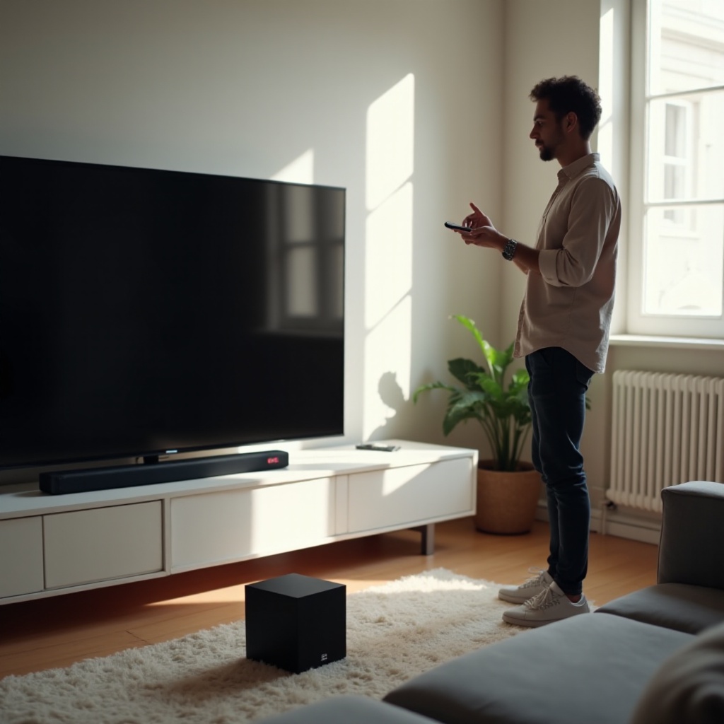 Subwoofer TCL se nespáruje se soundbarem