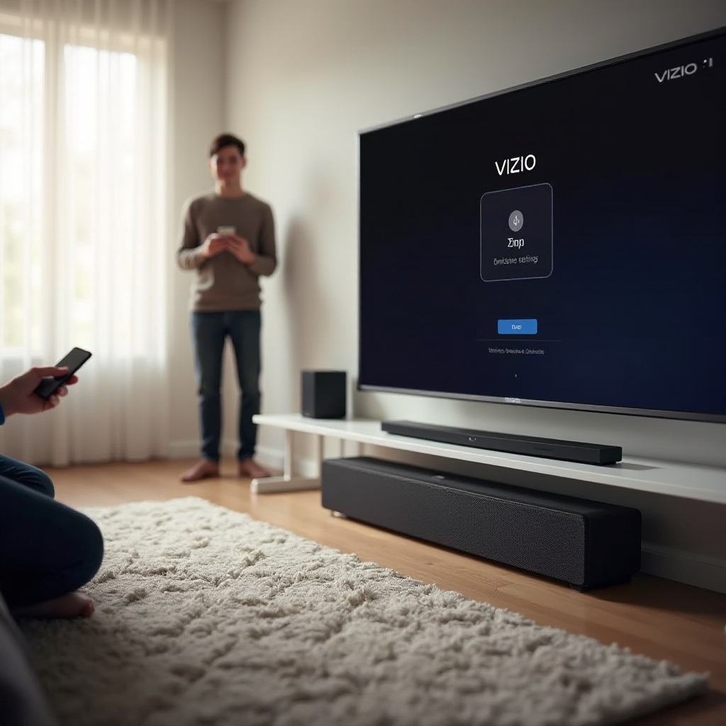 Kopplung von Vizio-Soundbar und Subwoofer