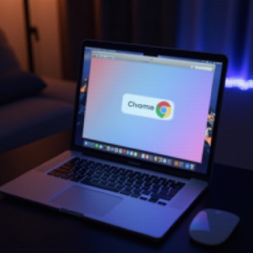 Kursor jest cały czas aktywny na Chrome MacBook.