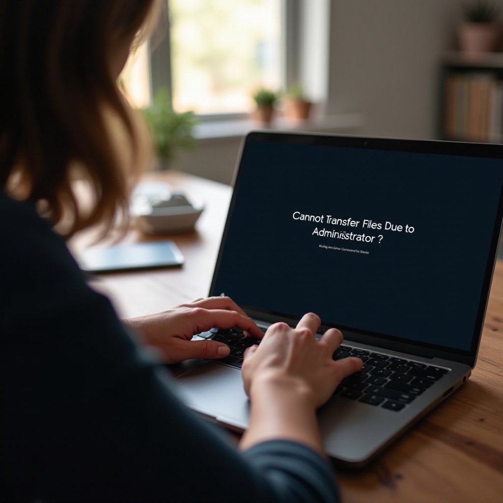nie można przenieść plików z powodu administratora na Chromebooku