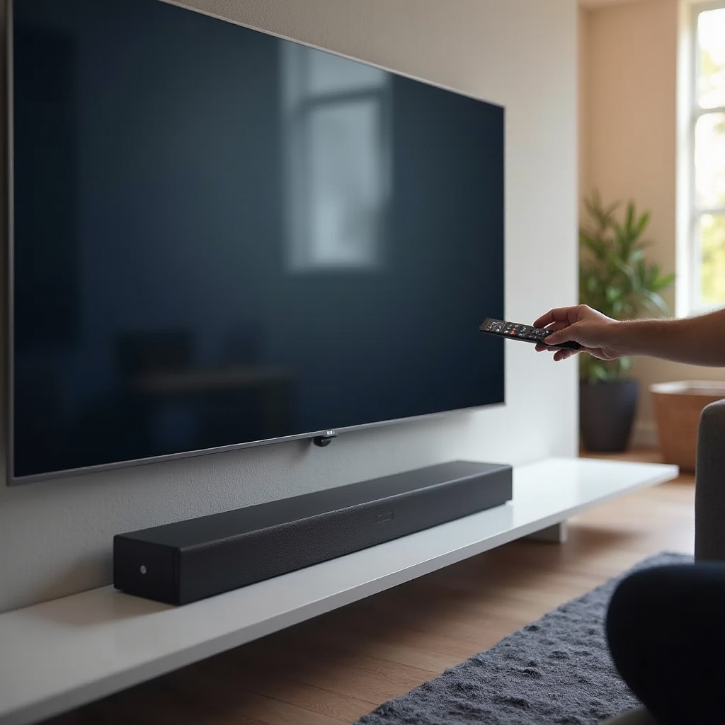 Verbindung der Vizio-Soundbar mit dem Vizio-Fernseher