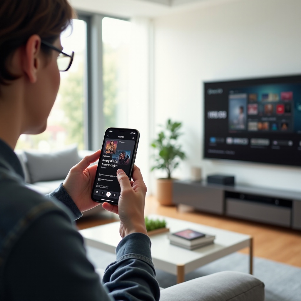 wie man vom iPhone auf einem Smart-TV ansieht