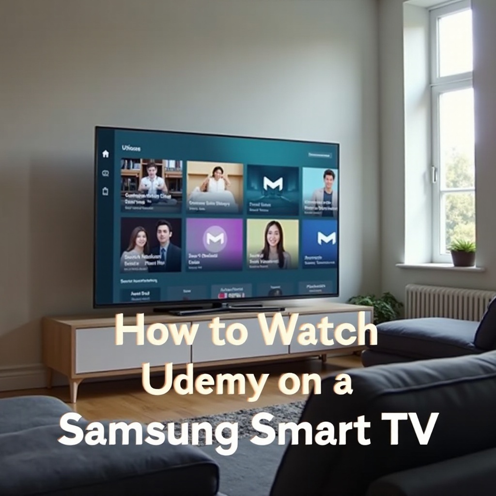 wie man Udemy auf Samsung Smart TV ansieht