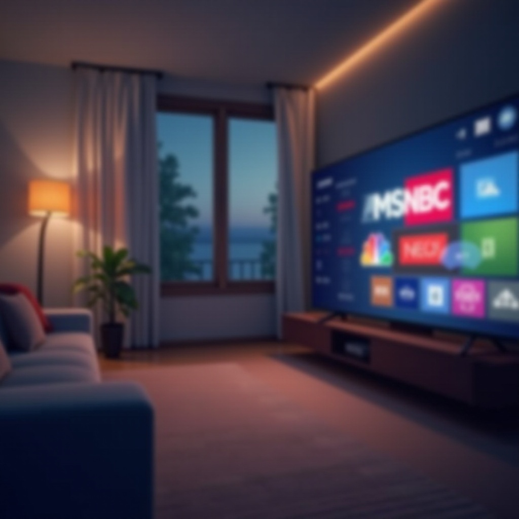 wie man MSNBC auf einem Smart-TV schaut