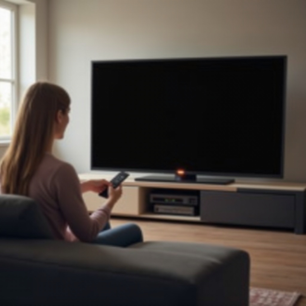 Telewizor TCL się nie włącza, ale dioda się świeci