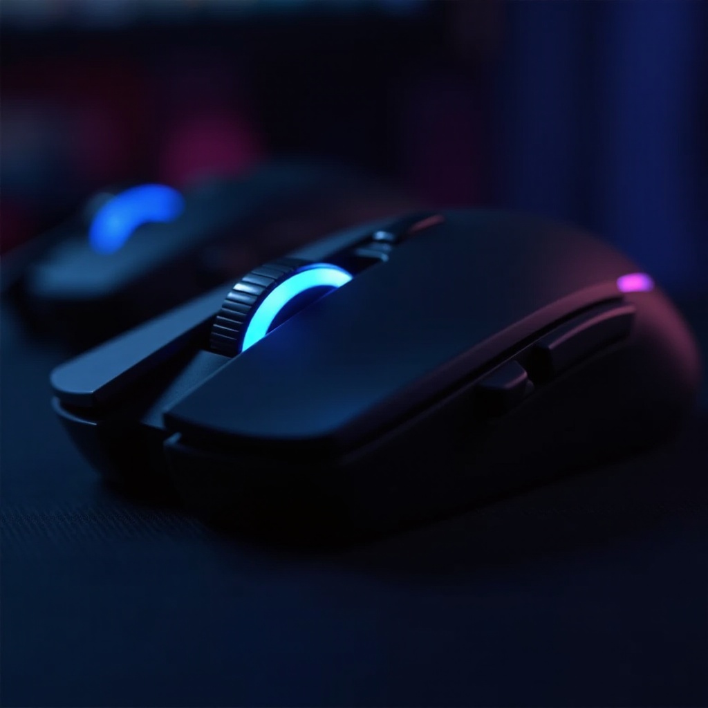 Gaming-Maus mit 4 Seitentasten kabellos