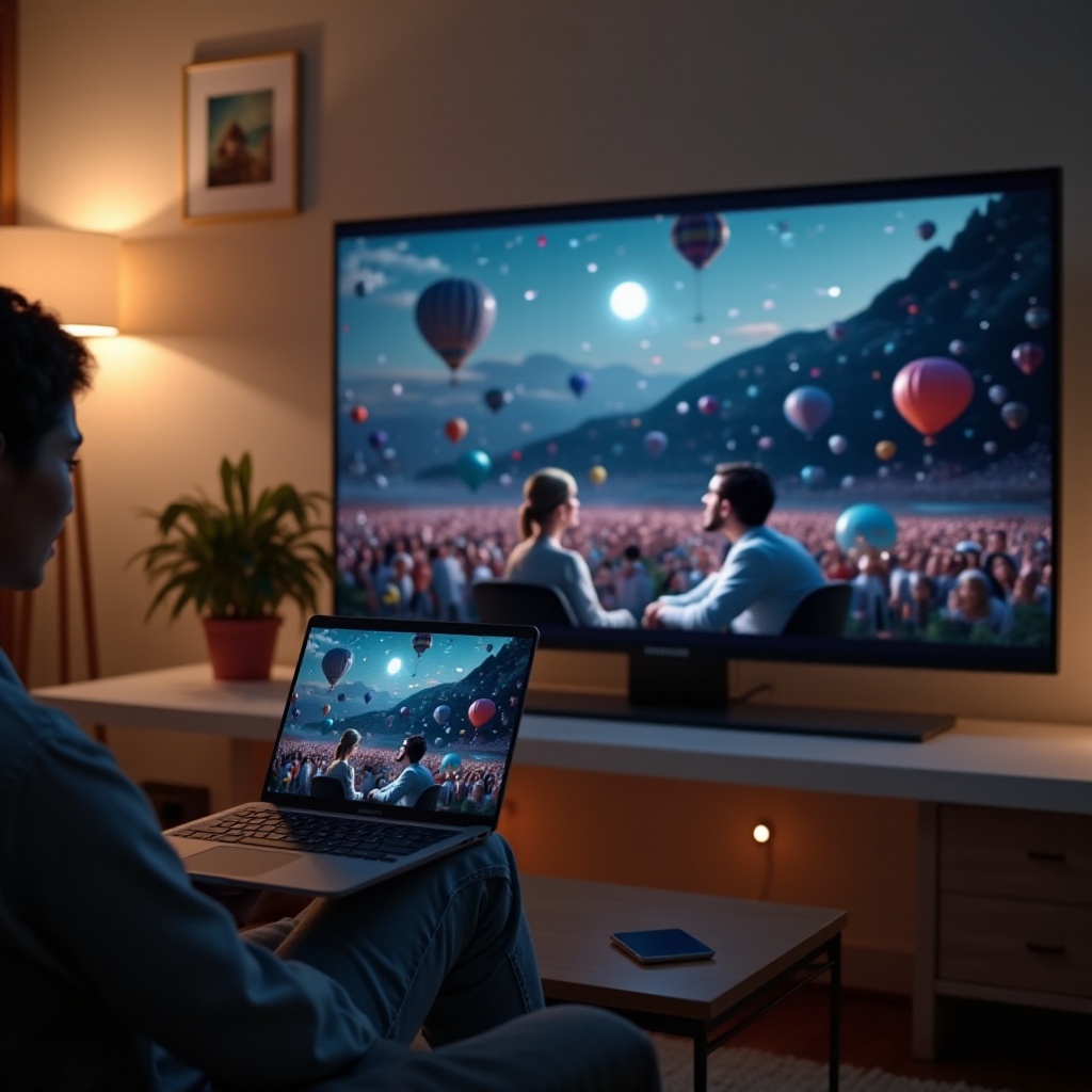 wie man einen Laptop auf einem Samsung Smart TV anschaut