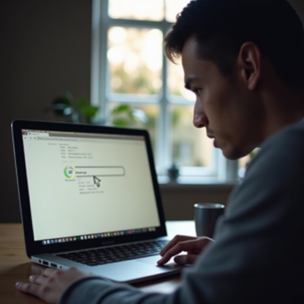 Il cursore è sempre attivo su Chrome MacBook.