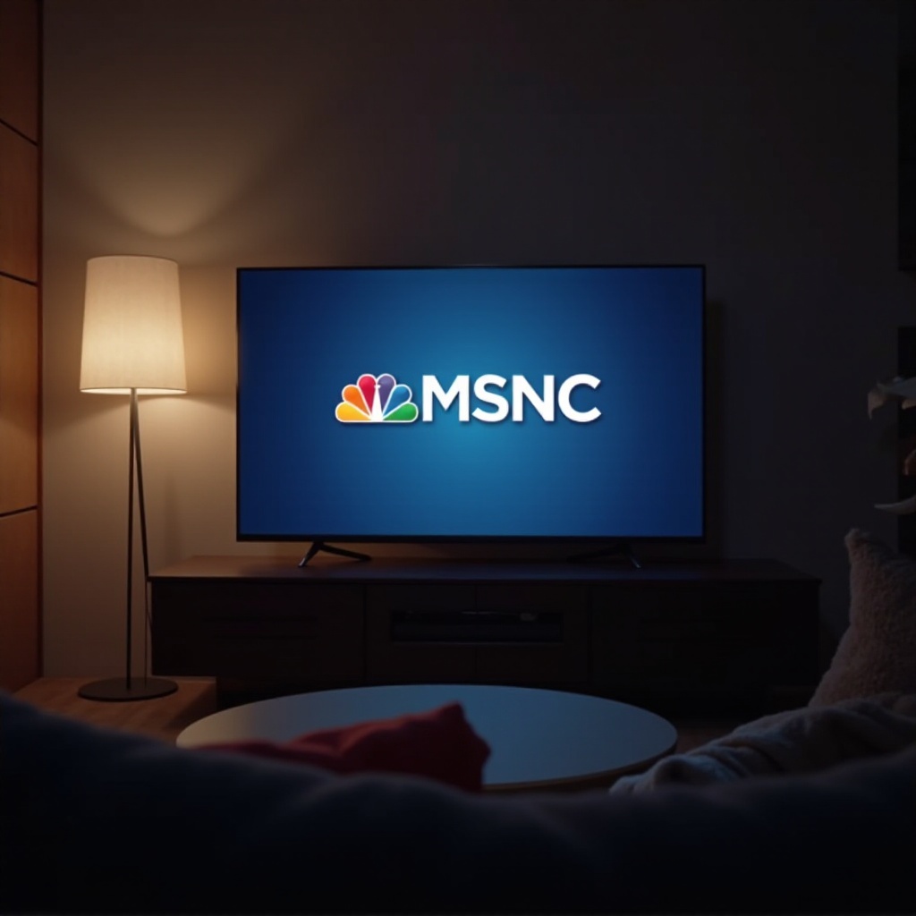 wie man MSNBC auf einem Smart-TV schaut